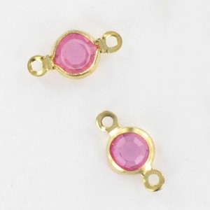 Pierre Swarovski sertie, rose 9x5 mm