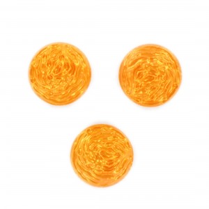 Cabochon rond, orange 18 mm