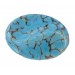 Oval turquoise matrix cabochon 25x18 mm