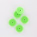 Flat disc, apple green 12 mm