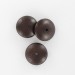 Washer with leather look, brown 18 mm