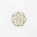 Ball bead with strass, silvered crystal 25 mm