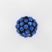 Ball bead with strass, sapphire black 25 mm