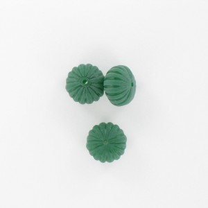 Pumpkin, fir green 12x8 mm