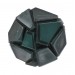 cabochon facettes vert-noir 30 mm