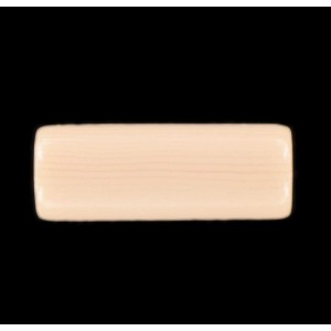 Round tube, ivory, 30x12 mm