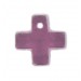 Cross pendant amethyst 15 mm