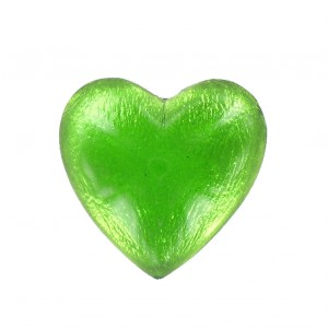 Heart cabochon emerald 25 mm