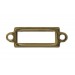 rectangular openwork golden brown link 24x8 mm